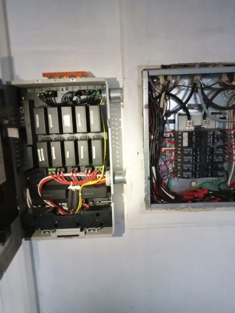 Electrical panel upgrade completed for Security Camera Wiring in Corona de Tucson